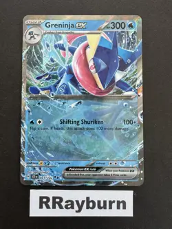 Pokemon Greninja ex 041/142 Sv07: Stellar Crown Double Rare Holo - Image 1