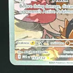 2025 Pokemon Gaming Mega Evolution - MEG EN Spearow #151/132 Illustration Rare - Image 4
