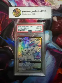 2019 Pokemon Hidden Fates SHINY SYLVEON GX SV76/SV94 PSA 10 GEM MINT - Image 1