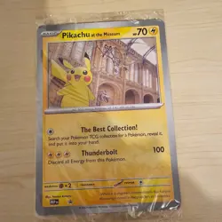 Pokemon TCG Pikachu At The Museum, Pokemon X Natural History Museum Jumbo Promo - Image 1