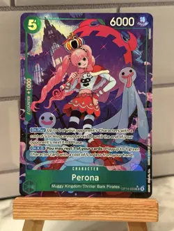One Piece TCG OP14-033 Perona Alt Art OP14 The Azure Sea's Seven NM ENGLISH - Image 1