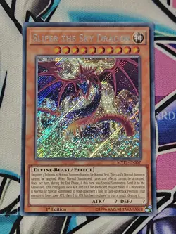 YUGIOH Slifer the Sky Dragon MVP1-ENS57 Secret Rare 1st Edition - Image 1