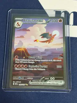 Pokemon TCG Charizard EX 199/165 Scarlet & Violet 151 Special Illustration Rare - Image 1