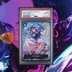 2025 ONE PIECE OP12 087 LEGACY OF THE MASTER NICO ROBIN JPN PSA 10 GEM MINT - Image 1