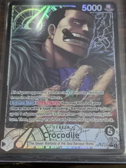 Crocodile Leader Alt Art Rare One Piece TCG The Azure Seas Seven OP-14-079 NM - Image 1