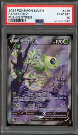 Pokemon Celebi V Fusion Strike Full Alt Art #245 PSA 10 Gem Mint - Image 1