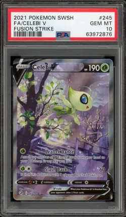 Pokemon Celebi V Fusion Strike Full Alt Art #245 PSA 10 Gem Mint - Image 1