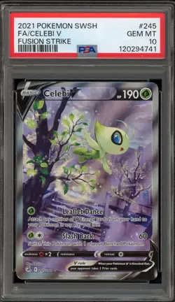 Pokemon Celebi V Fusion Strike Full Alt Art #245 PSA 10 Gem Mint - Image 1