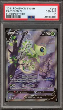 Pokemon Celebi V Fusion Strike Full Alt Art #245 PSA 10 Gem Mint - Image 1