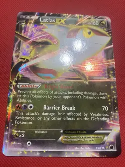 Latias EX 85/116 Plasma Freeze Holo Pokemon Card TCG - Image 3
