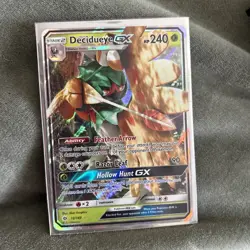 Pokemon TCG Sun & Moon Base Set 12/149 Decidueye GX LP - Image 1