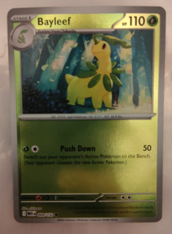 Bayleef 009/132 Mega Evolution Reverse Holo Pokemon Card English - Image 1