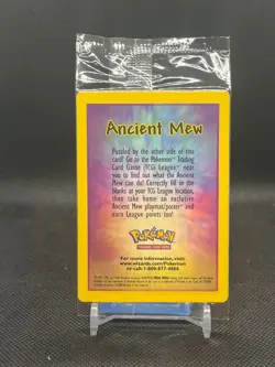 Pokemon TCG Ancient Mew Promo Card 2000 Movie Factory Sealed - Print Line - Image 2