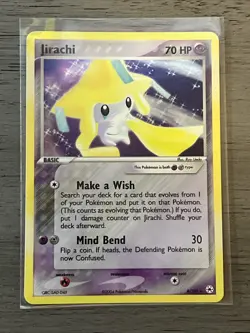 Pokemon TCG Jirachi Holo Rare Card Hidden Legends 8/101 LP Condition - Image 1