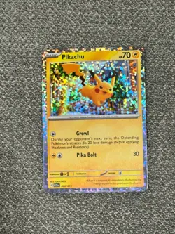 Pokemon pikachu card ,good conditions , not bent, color yellow - Image 1