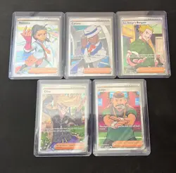 Pokemon Card Lot 5x Card Holo Trainer Full Art Ultra Rares TCG - Image 1