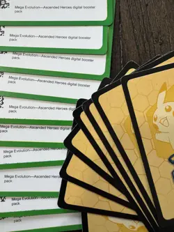 18x Ascended Heroes Codes Code Card Booster Pokemon TCG LIVE - SENT FAST ‼ - Image 1