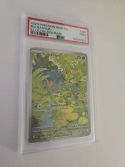 Bulbasaur Scarlet & Violet 151 Illustration Rare English TCG Card 166/165 PSA 9 - Image 1