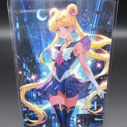 Usagi Tsukino Sailor Moon Anime Waifu Card Doujin ACG Goddess Holo - Image 1