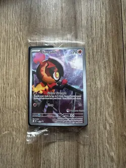Charcadet MEP 022 Phantasmal Flames Pokemon Center Stamped Promo Card SEALED - Image 1