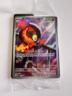 Charcadet MEP 022 Phantasmal Flames Pokemon Center Stamped Promo Card SEALED - Image 1