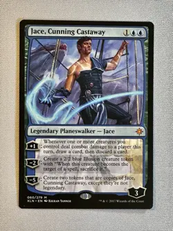 MTG Jace, Cunning Castaway Mythic Ixalan NM Magic The Gathering - Image 1