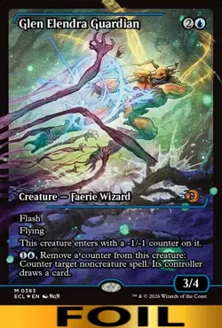 Glen Elendra Guardian ** FOIL SHOWCASE ** Lorwyn Eclipsed - NM MTG - Image 1