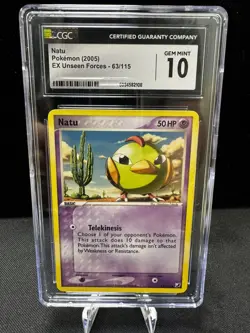 NATU 2005 POKEMON EX UNSEEN FORCES COMMON B 63/115 CGC 10 - Image 1