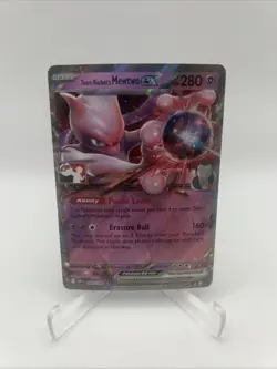 081/182 Team Rocket's Mewtwo ex Pokemon TCG Prize Pack Series 8 Stamped Destined - Image 1