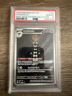 Pokemon TCG Gothitelle SVP 211 Black Star Promo White Flare PSA 10 Gem Mint - Image 1