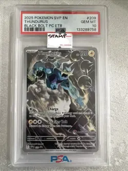 Pokemon TCG Thundurus 209 (Pokemon Center) 209 Sv: Scarlet & Violet Promo PSA 10 - Image 1