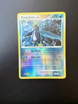 Pokemon TCG- Empoleon- 4/130- Diamond & Pearl- Reverse Holo- MP - Image 1