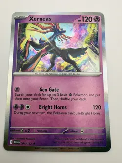 Pokemon TCG Mega Evolution Xerneas 064/132 Rare Holo - Image 2