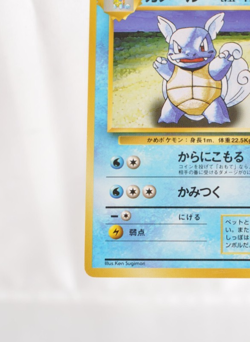 Pokemon TCG Wartortle No.008 No Rarity Symbol Old Back Base Set 1996 Japanese - Image 5