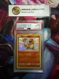 2019 Pokemon Hidden Fates SHINY CHARMANDER GX SV6/SV94 PSA 10 GEM MINT - Image 1