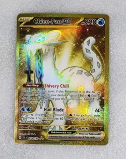 Chien-Pao ex 274/193 NM/M PAL EN Sv02 Paldea Evolved Secret Gold Pokemon TCG - Image 1