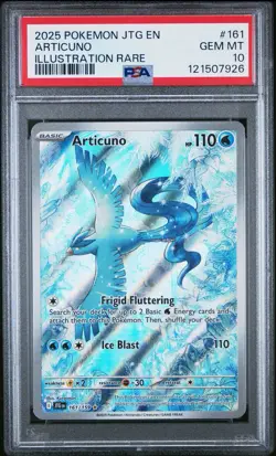 2025 Pokemon Articuno Illustration Rare 161 PSA 10 - Image 1