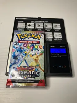 22.82g Prismatic Evolutions Pokemon Booster Pack New Sealed - Image 1