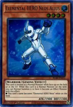 Yugioh! LP Elemental HERO Neos Alius - BLAR-EN053 - Ultra Rare - 1st Edition Lig - Image 1