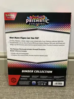 POKEMON TCG SCARLET & VIOLET PRISMATIC EVOLUTIONS BINDER COLLECTION SEALED - Image 2