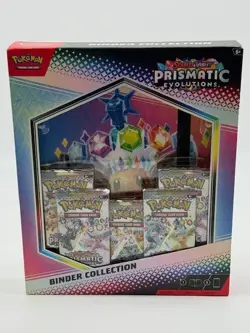 Pokemon TCG Scarlet & Violet Prismatic Evolutions Binder Collection Box Sealed - Image 1