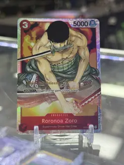 Roronoa Zoro ST01-013 Super Pre-Release Starter Deck 1: Straw Hat Crew Foil - Image 1