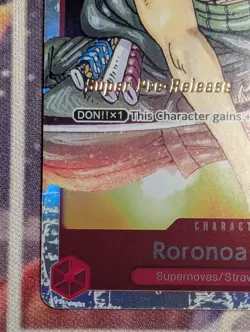 Roronoa Zoro ST01-013 Super Pre-Release Starter Deck 1: Straw Hat Crew Foil NM - Image 5