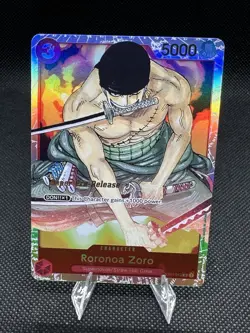 Roronoa Zoro ST01-013 Super Pre-Release Starter Deck 1: Straw Hat Crew Foil NM - Image 1