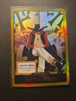 One Piece Don!! Card (Dracula Mihawk, Gold) The Azure Sea's Seven - Image 1