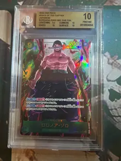 ONE PIECE Roronoa Zoro Parallel OP06-118 SEC Wings of Captain Japanese BGS 10 - Image 1