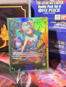 One Piece OP06-022 Yamato Green/ Yellow Leader ST28 English Foil Near Mint - Image 1