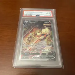 Pokemon TCG Flareon v Sword & Shield SWSH179 Holo Promo PSA 8 - Image 1