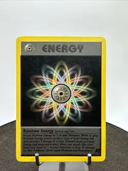 Vintage Pokemon TCG - Team Rocket Rainbow Energy 80/82 Non Holo Rare - 2000 - Image 1