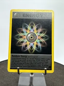 Vintage Pokemon TCG - Team Rocket Rainbow Energy 80/82 Non Holo Rare - 2000 - Image 4